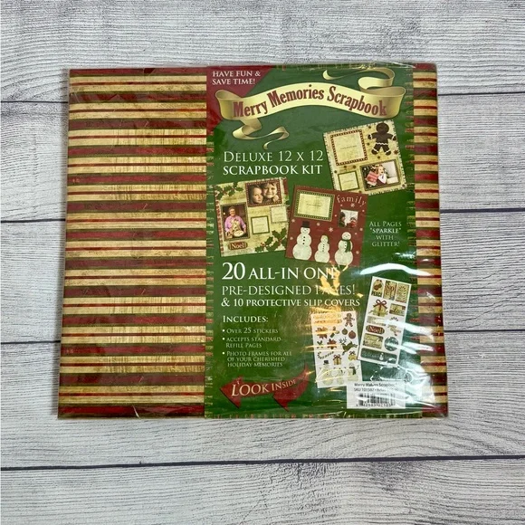 Christmas Scrapbook Album “Deck the Halls" Holiday Memory Book Merry Memories - Picture 13 of 13